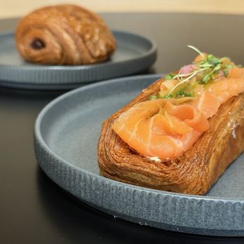 3 Fold Bakery - Smoked Salmon Tartine and Pain au Chocolat - Bakeries Near Me - Oak Park, Illinois 3 Fold Bakery - Smoked Salmon Tartine and Pain au Chocolat - Bakeries Near Me - Oak Park, Illinois