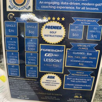 Oxford Golf Academy - Updated lesson pricing July 2026 - Golf Near Me - Oxford, Florida Oxford Golf Academy - Updated lesson pricing July 2026 - Golf Near Me - Oxford, Florida