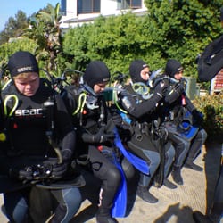 Left Coast Scuba - Geared up and ready to dive!