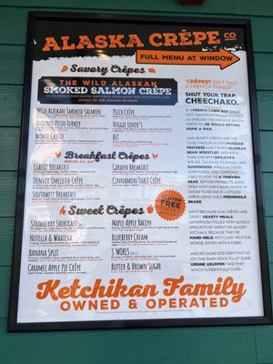 Menu photo 2 Alaska Crepe Ketchikan, AK Menu photo 2 Alaska Crepe Ketchikan, AK