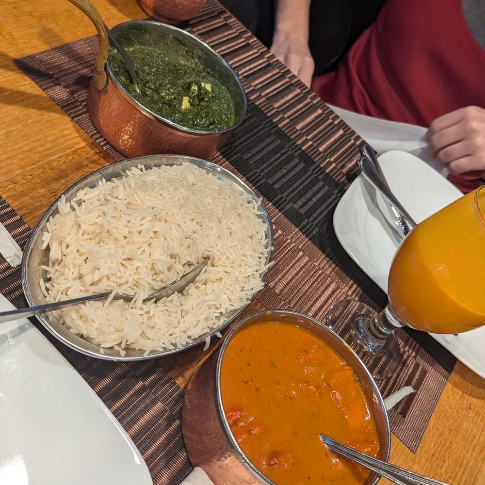 Chicken Tikka masala and the paneer