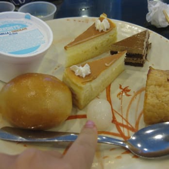 Yukai Buffet - 5th plate, dessert! I'm pointing to a lychee, which is a fruit, so I'm being healthy - Seafood Near Me - Virginia Beach, Virginia