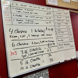 Ellis Seafood - Crawfish menu