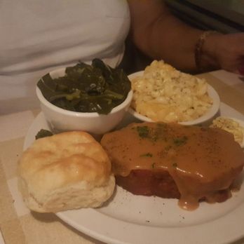 Dish - Cajun meatloaf, Greens, Macaroni & Cheese - Southern Near Me - Charlotte, North Carolina Dish - Cajun meatloaf, Greens, Macaroni & Cheese - Southern Near Me - Charlotte, North Carolina