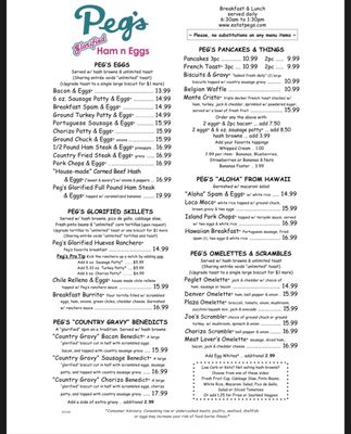 Menu photo 3 Peg's Glorified Ham & Eggs Reno, NV Menu photo 3 Peg's Glorified Ham & Eggs Reno, NV