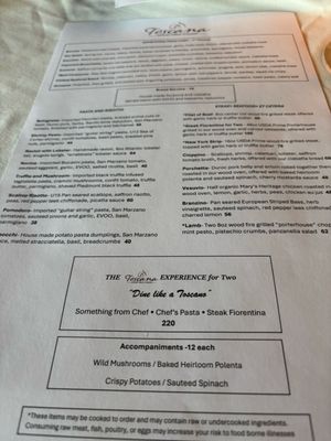 Menu photo 1 Toscana Scottsdale, AZ Menu photo 1 Toscana Scottsdale, AZ