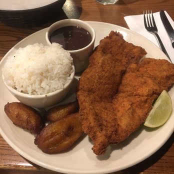 Sergios - Breaded chicken, rice and beans, as well as fried plantains. - Cuban Near Me - Miami, Florida Sergios - Breaded chicken, rice and beans, as well as fried plantains. - Cuban Near Me - Miami, Florida