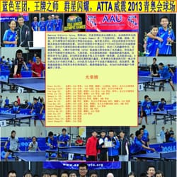 Atlanta Table Tennis Academy(ATTA)play in 2013 AAU Junior Olympic Games.