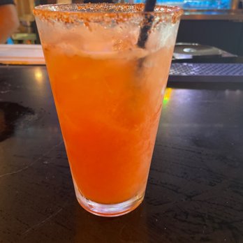 Seaholic - Mango Strawberry Margarita on the rocks - Seafood Near Me - Katy, Texas Seaholic - Mango Strawberry Margarita on the rocks - Seafood Near Me - Katy, Texas