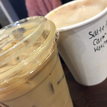 Apothica Cafe - Chestnut praline iced latte & salted caramel hot chocolate - Coffee & Tea Near Me - Cumberland, Rhode Island
