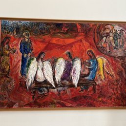 Abraham and the Three Angels by Marc Chagall