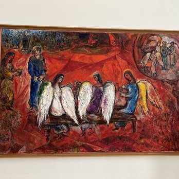 Musée National Marc Chagall - Abraham and the Three Angels by Marc Chagall - Museums Near Me - Nice, 06