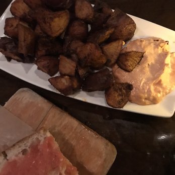 Cafe Ba-Ba-Reeba! - Housemade Tomato Bread and Spicy Potatoes with Tomato Aioli - Spanish Near Me - Chicago, Illinois Cafe Ba-Ba-Reeba! - Housemade Tomato Bread and Spicy Potatoes with Tomato Aioli - Spanish Near Me - Chicago, Illinois