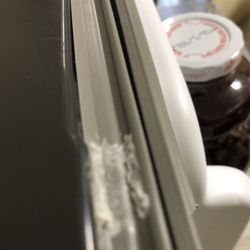 Best Buy - This how Best Buy service people left our refrigerator.