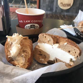 Chamo's Bagel & Grill - Big bagel with lots of cream cheese - Bagels Near Me - Neptune City, New Jersey Chamo's Bagel & Grill - Big bagel with lots of cream cheese - Bagels Near Me - Neptune City, New Jersey