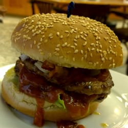 Mikes Pizza & Restaurant - The Moms double Special Burger!