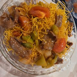 Tomato beef chow mein Tomato beef chow mein