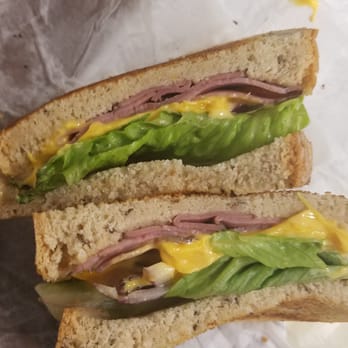 Bruegger's Bagels - $6.99 for a pastrami sandwich......w only 2 slices of pastrami????? Wtf? - Bagels Near Me - New Haven, Connecticut