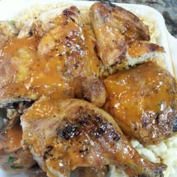Half grilled chicken meal with two sides Half grilled chicken meal with two sides
