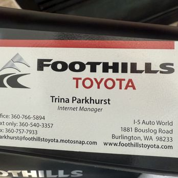 Foothills Toyota - Car Dealers Near Me - Burlington, Washington Foothills Toyota - Car Dealers Near Me - Burlington, Washington