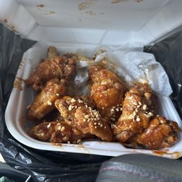 Peanut butter, satay, and Jamaican jerk wings Peanut butter, satay, and Jamaican jerk wings