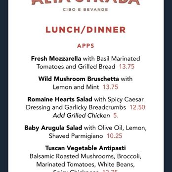 Alta Strada - Menu - Italian Near Me - Boston, Massachusetts