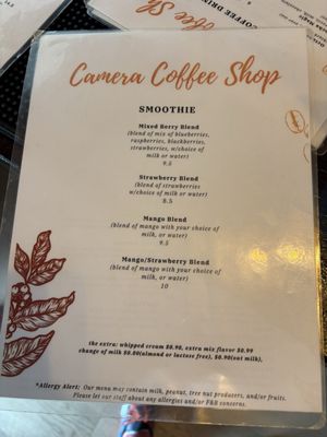 Menu photo 2 Camera Shop Coffee Winter Haven, FL Menu photo 2 Camera Shop Coffee Winter Haven, FL