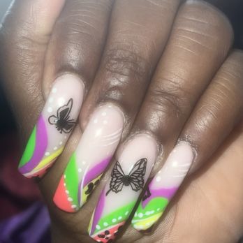 Tracy Nail Spa - she definitely couldn't do instead of clear pink bottom application she used a ugly nude color not all the colors where used - Eyelash Service Near Me - Sacramento, California Tracy Nail Spa - she definitely couldn't do instead of clear pink bottom application she used a ugly nude color not all the colors where used - Eyelash Service Near Me - Sacramento, California