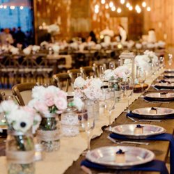Wedding favors on guest tables
