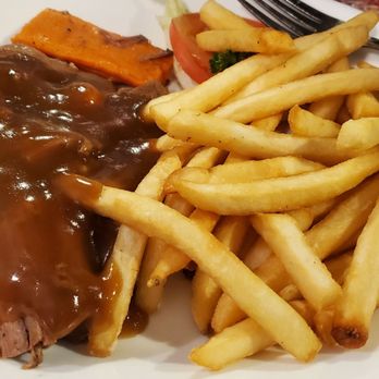 Teddy Bear Restaurant - Pot roast with fries. - American Near Me - Big Bear Lake, California Teddy Bear Restaurant - Pot roast with fries. - American Near Me - Big Bear Lake, California