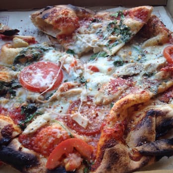MOD Pizza - James Dillion pizza. I added chicken and arugula - Pizza Near Me - Brighton, Michigan MOD Pizza - James Dillion pizza. I added chicken and arugula - Pizza Near Me - Brighton, Michigan