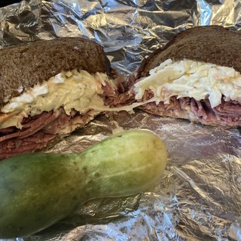 Michael's Deli - Corned Beef Rachel (Coleslaw, Russian dressing, Swiss cheese, Corned Beef on toasted pumpernickel) - Delis Near Me - Brookline, Massachusetts