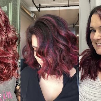 Stephanie Hymiller - Left- after in sunlight Middle- goal Right - after indoors - Hair Stylists Near Me Stephanie Hymiller - Left- after in sunlight Middle- goal Right - after indoors - Hair Stylists Near Me