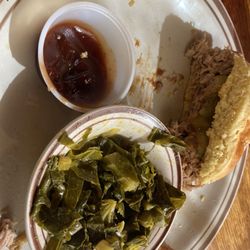 State Farmers Market - Pulled pork and greens