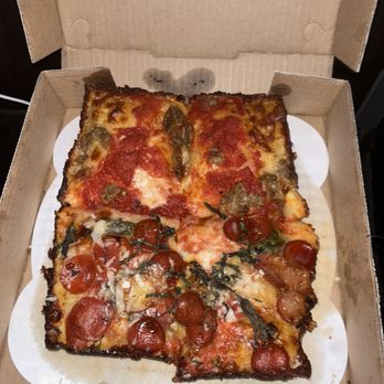 Blue Pan Pizza - Small Square Pizza - Pizza Near Me - Denver, Colorado
