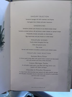 Menu photo 1 Betty's Cafe Tea Rooms Ilkley, XWY