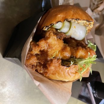 Double Chicken Please - Salted Duck Egg Sandwich - Cocktail Bars Near Me - New York, New York