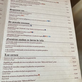 El Bernardino - Menu - Spanish Near Me - Segovia, SG El Bernardino - Menu - Spanish Near Me - Segovia, SG