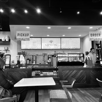 Nomadic Cafe & Desserts - a black and white photo - Coffee & Tea Near Me - Bloomington, Minnesota
