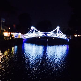 Venice Canals - Sailboat lights on canal bridge in December! - Landmarks & Historical Buildings Near Me - Venice, California Venice Canals - Sailboat lights on canal bridge in December! - Landmarks & Historical Buildings Near Me - Venice, California