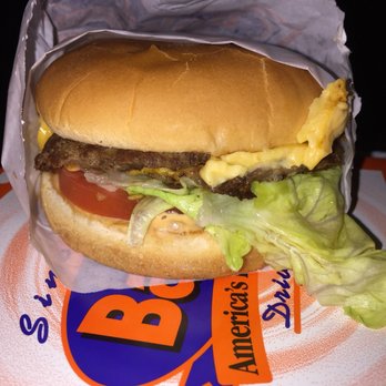 Baker's Drive-Thru - Double baker close up oohhey goodness - Burgers Near Me - San Bernardino, California Baker's Drive-Thru - Double baker close up oohhey goodness - Burgers Near Me - San Bernardino, California