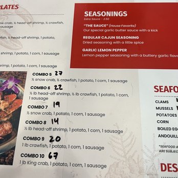 Crawfish King - Menu as of 8/11/22 - Laotian Near Me - Live Oak , Texas Crawfish King - Menu as of 8/11/22 - Laotian Near Me - Live Oak , Texas