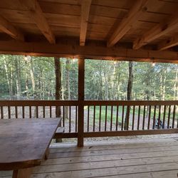 The Mohicans Treehouse Resort and Wedding Venue - View from Killbuck deck