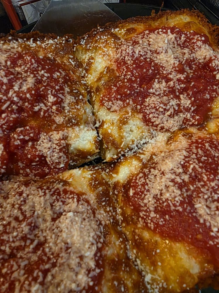 Red Plum - Detroit Red and White Pizza. Sauce is excellent. - food - Pizza Near Me - Boardman, Ohio Red Plum - Detroit Red and White Pizza. Sauce is excellent. - food - Pizza Near Me - Boardman, Ohio