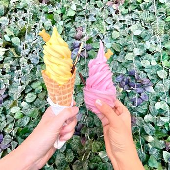 The Pond - Mango soft serve  Watermelon soft serve - Ice Cream & Frozen Yogurt Near Me - Arcadia, California
