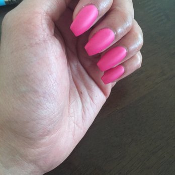 Boston's Nails & Spa - Acrylic Coffin Nails w/matte finish. - Waxing Near Me - Boston, Massachusetts