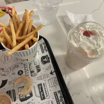 Milkman - Side of fries and a butterfinger milkshake. - Burgers Near Me - Cincinnati, Ohio