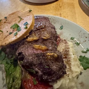 Bird & Jim - MP Flat Iron steak from a local rancher - New American Near Me - Estes Park, Colorado Bird & Jim - MP Flat Iron steak from a local rancher - New American Near Me - Estes Park, Colorado