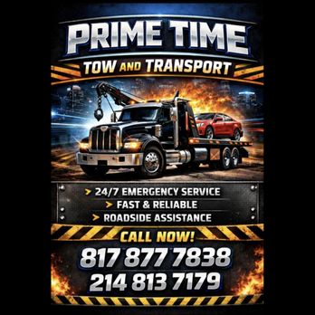 Prime Time Towing and Transport - Towing Near Me - Lancaster, Texas Prime Time Towing and Transport - Towing Near Me - Lancaster, Texas