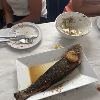 Abuqir Seafood - Blackened Bronzini - Mediterranean Near Me - Astoria, New York